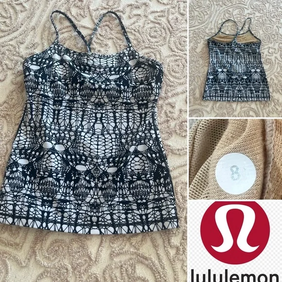 Old School Lululemon Size 8 Power Y Tank - Picture 1 of 4